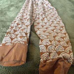 Little Sleepies Brown and White Pajama Pants